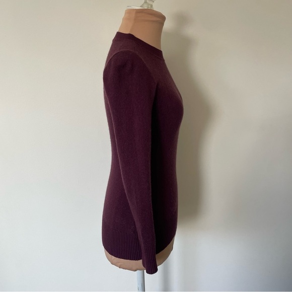 Elegant Maroon Crew Neck Sweater - Picture 9 of 12